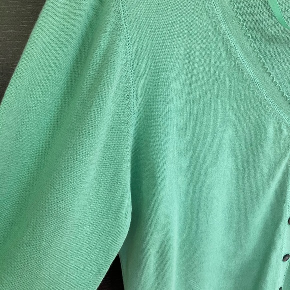 Sandwich Pale Green Cardigan Large - Picture 3 of 8